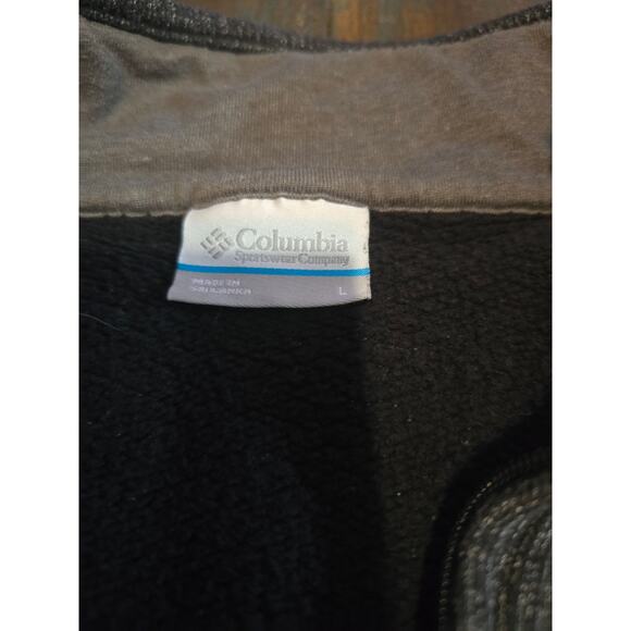Columbia Gray Dunsire Point ¼ Zip Fleece Long Sleeve Sweater Men’s‎ Size Large - Picture 2 of 3